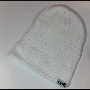 White Knit Neff Beanie